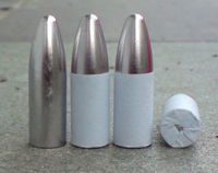 .45 calibre paper patched bullets